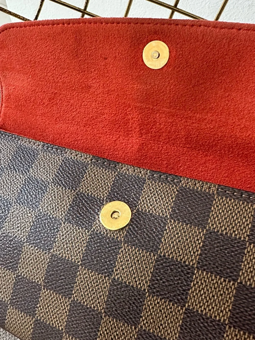 Louis Vuitton Damier Ebene Recoleta Shoulder Baguette - Dark Brown
